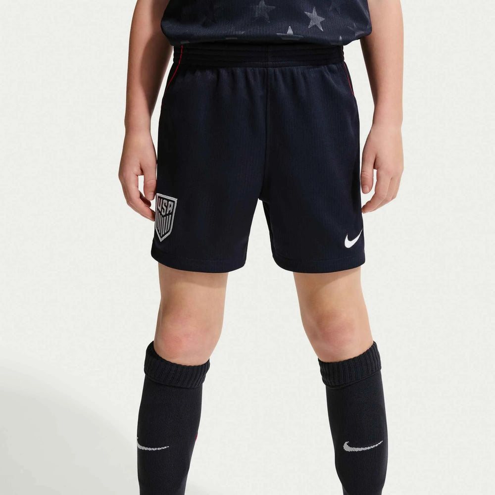 Nike 2026-27 USMNT Little Kid's Stadium Away Kit Dark Obsidian/Pure Platinum