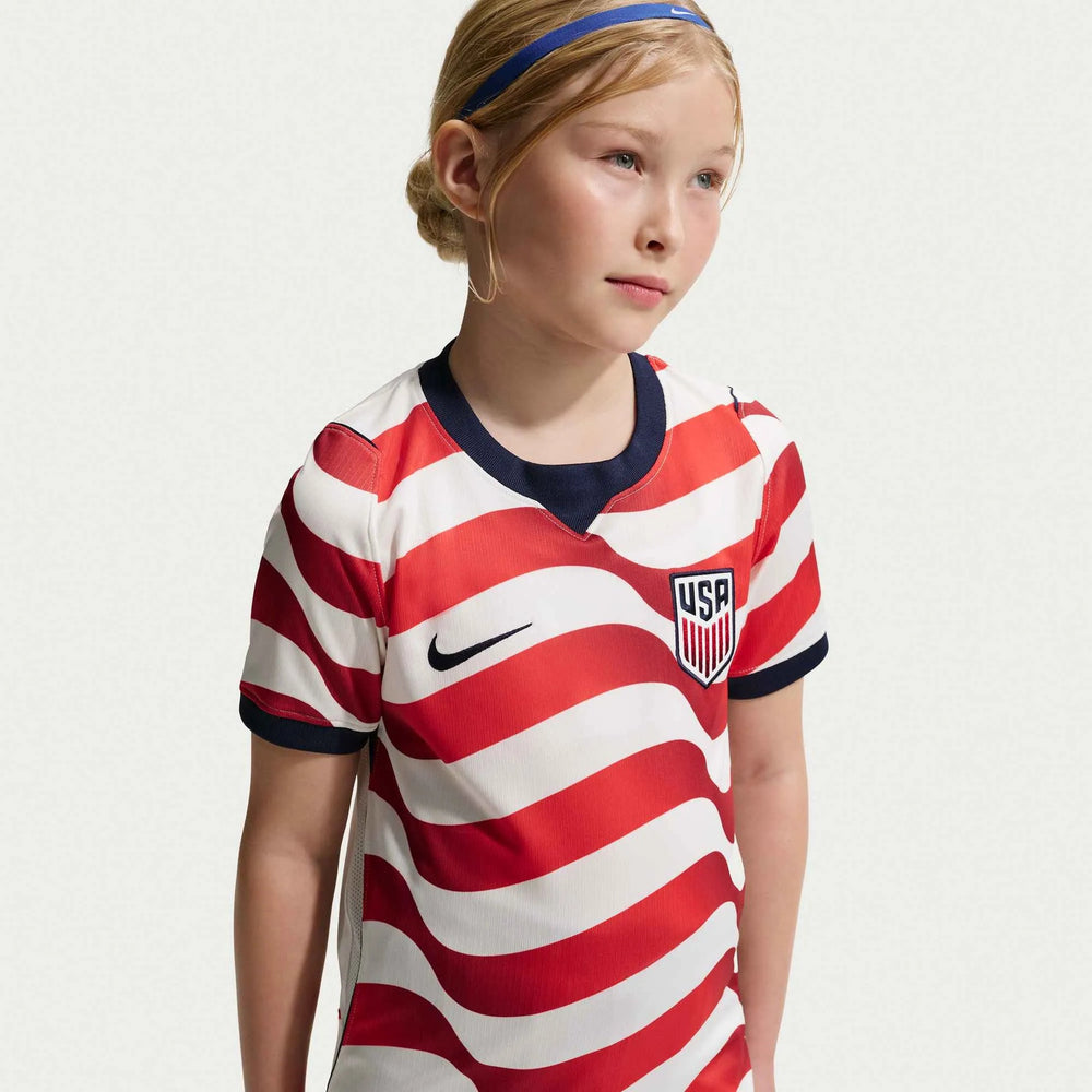 Nike 2026-27 USMNT Youth Stadium Home Soccer Jersey Sail/Midnight Navy/Midnight Navy