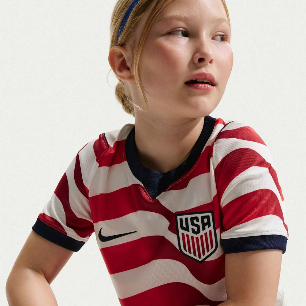 Nike 2026-27 USMNT Youth Stadium Home Soccer Jersey Sail/Midnight Navy/Midnight Navy