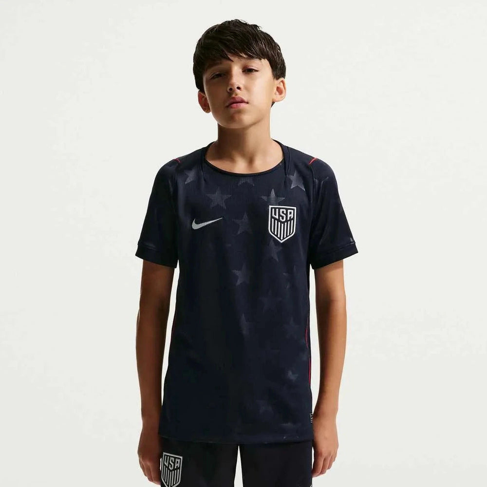 Nike 2026-27 USMNT Youth Stadium Away Soccer Jersey Dark Obsidian/Pure Platinum