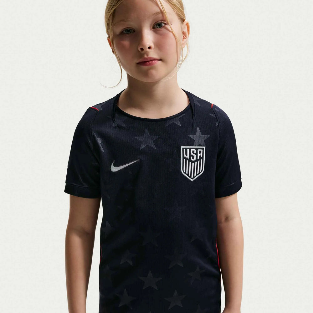 Nike 2026-27 USMNT Youth Stadium Away Soccer Jersey Dark Obsidian/Pure Platinum