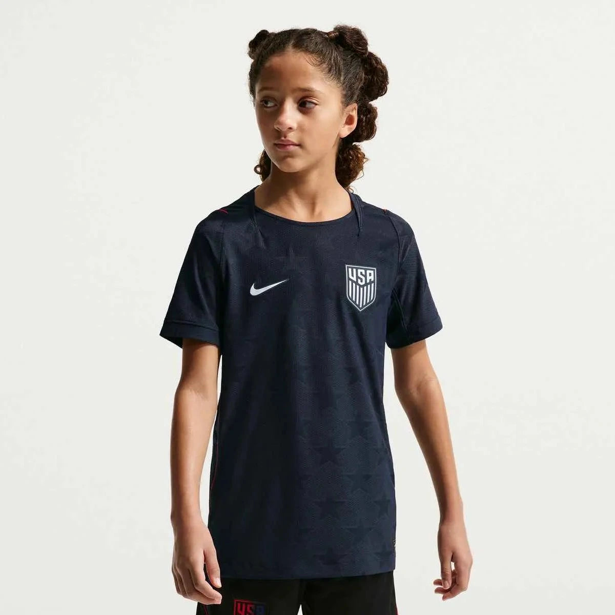 Nike 2026-27 USMNT Youth Authentic Away Soccer Jersey Dark Obsidian/Pure Platinum