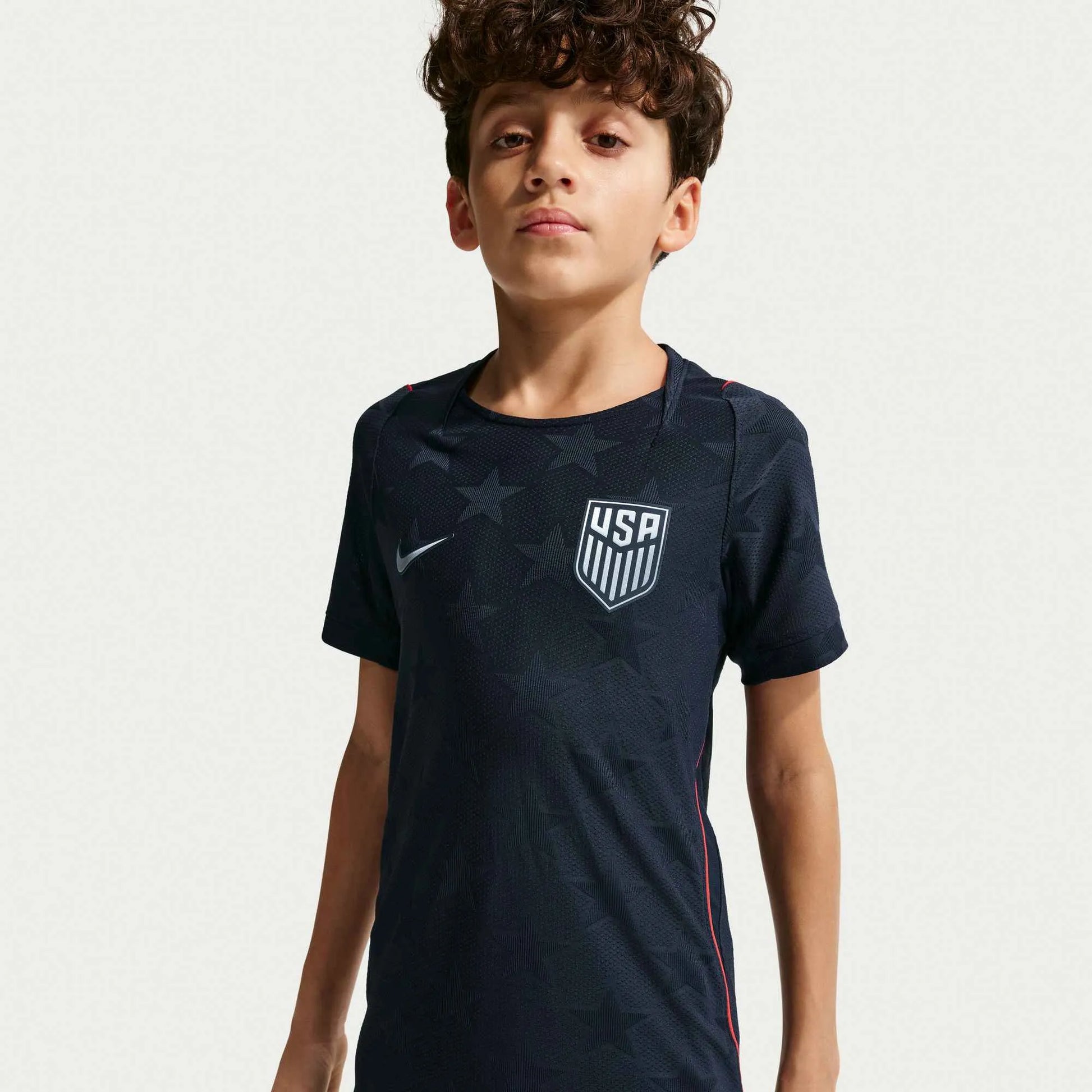 Nike 2026-27 USMNT Youth Authentic Away Soccer Jersey Dark Obsidian/Pure Platinum