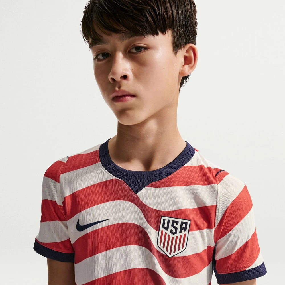 Nike 2026-27 USMNT Youth Authentic Home Player Soccer Jersey Sail/Midnight Navy/Midnight Navy