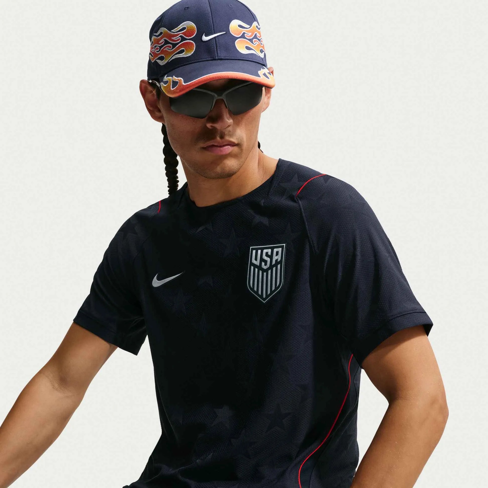 Nike 2026-27 USMNT Men's Authentic Away Soccer Jersey Dark Obsidian/Pure Platinum