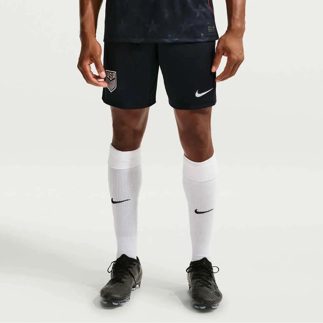 Nike 2026-27 USMNT Men's Stadium Away Shorts Dark Obsidian/Pure Platinum