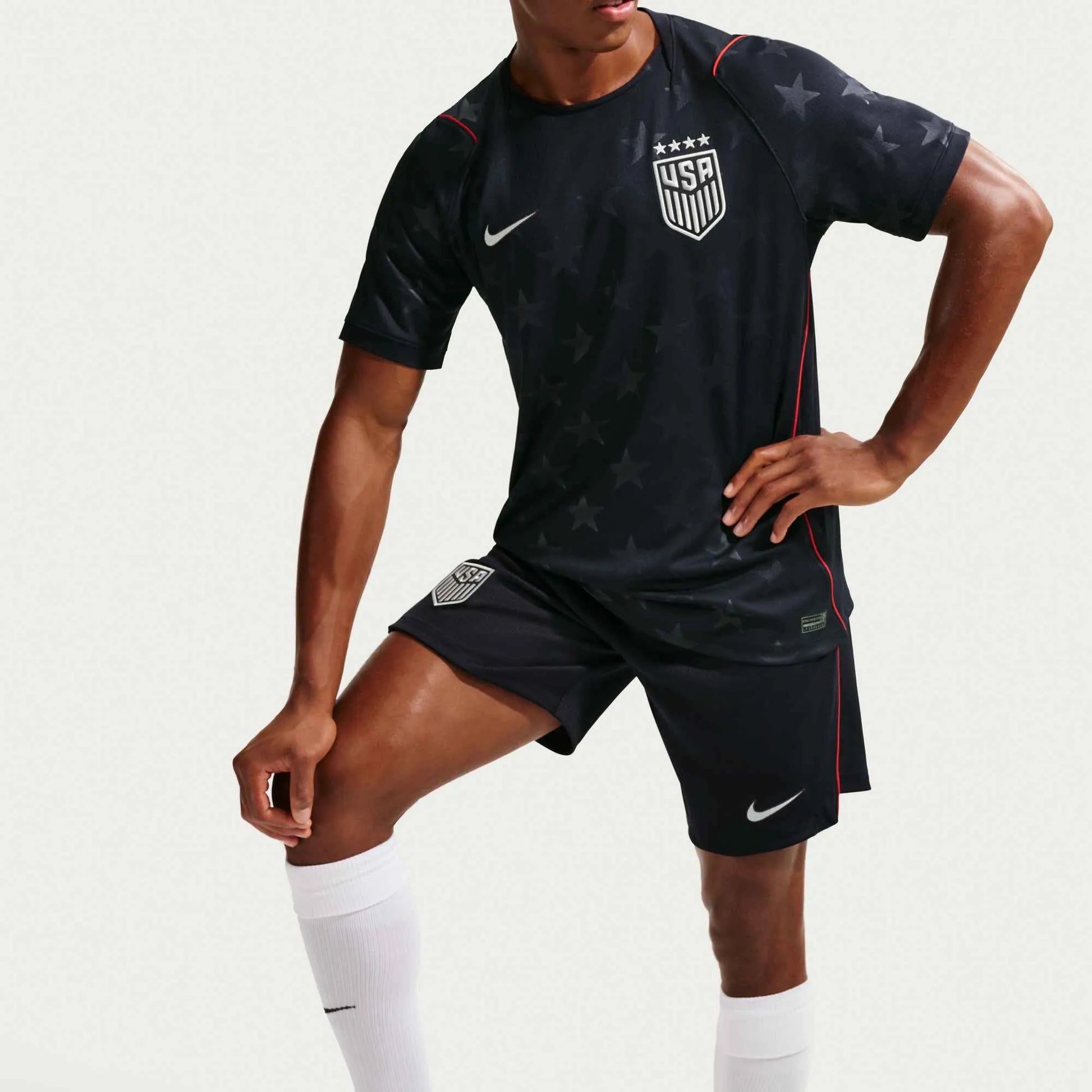 Nike 2026-27 USMNT Men's Stadium Away Shorts Dark Obsidian/Pure Platinum