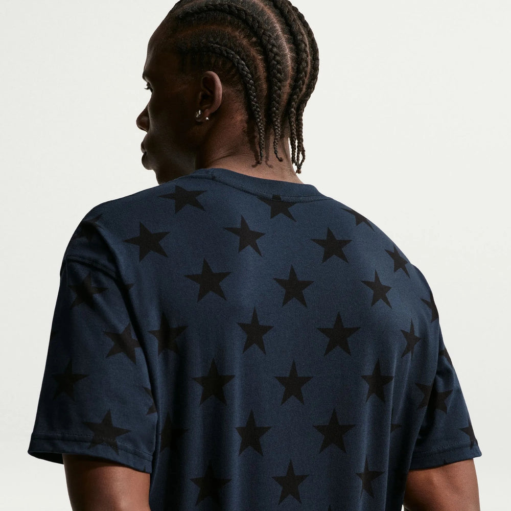 Nike 2026-27 USMNT Men's All Over Print Tee Dark Obsidian
