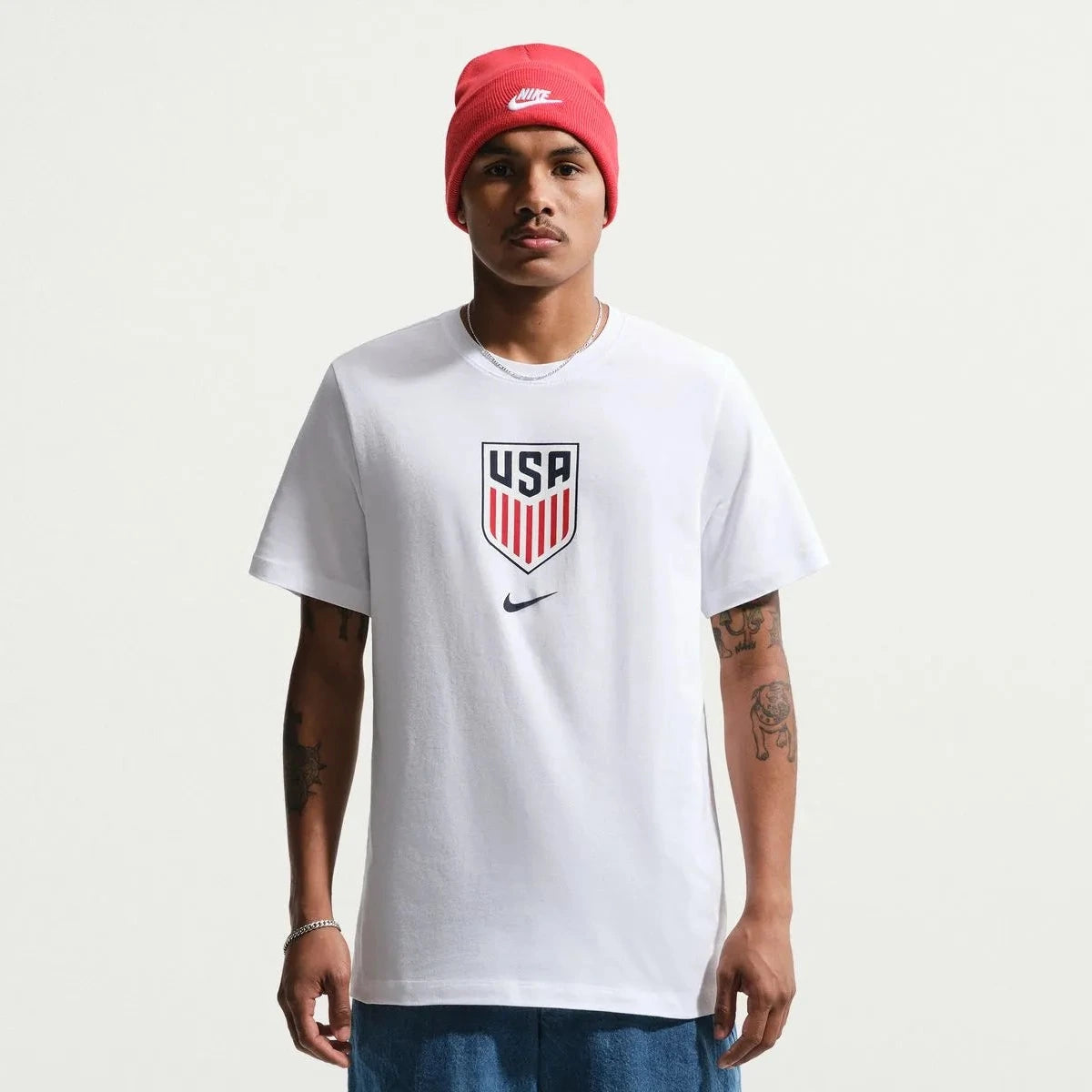 Nike 2026-27 USMNT Men's Crest Tee White