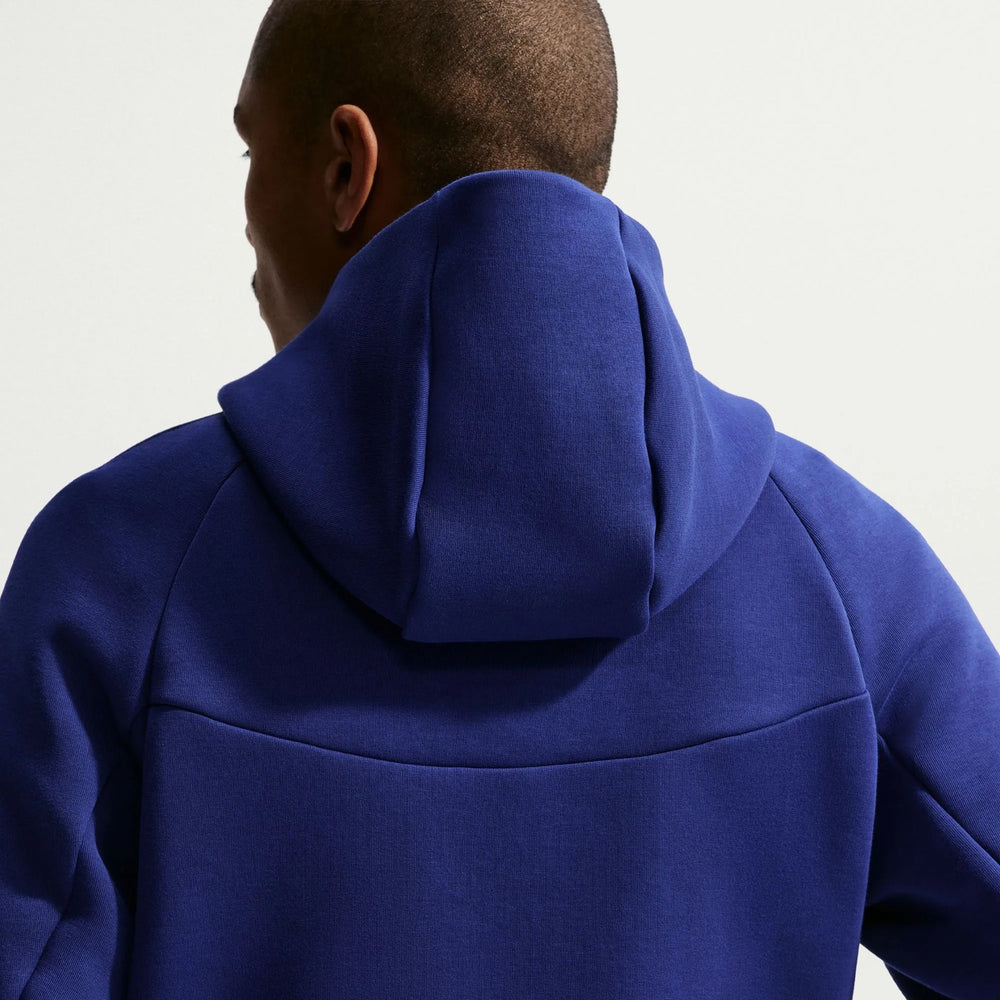 Nike 2026-27 USMNT Men's Full-Zip Tech Fleece Hoodie Deep Royal Blue/Challenge Red