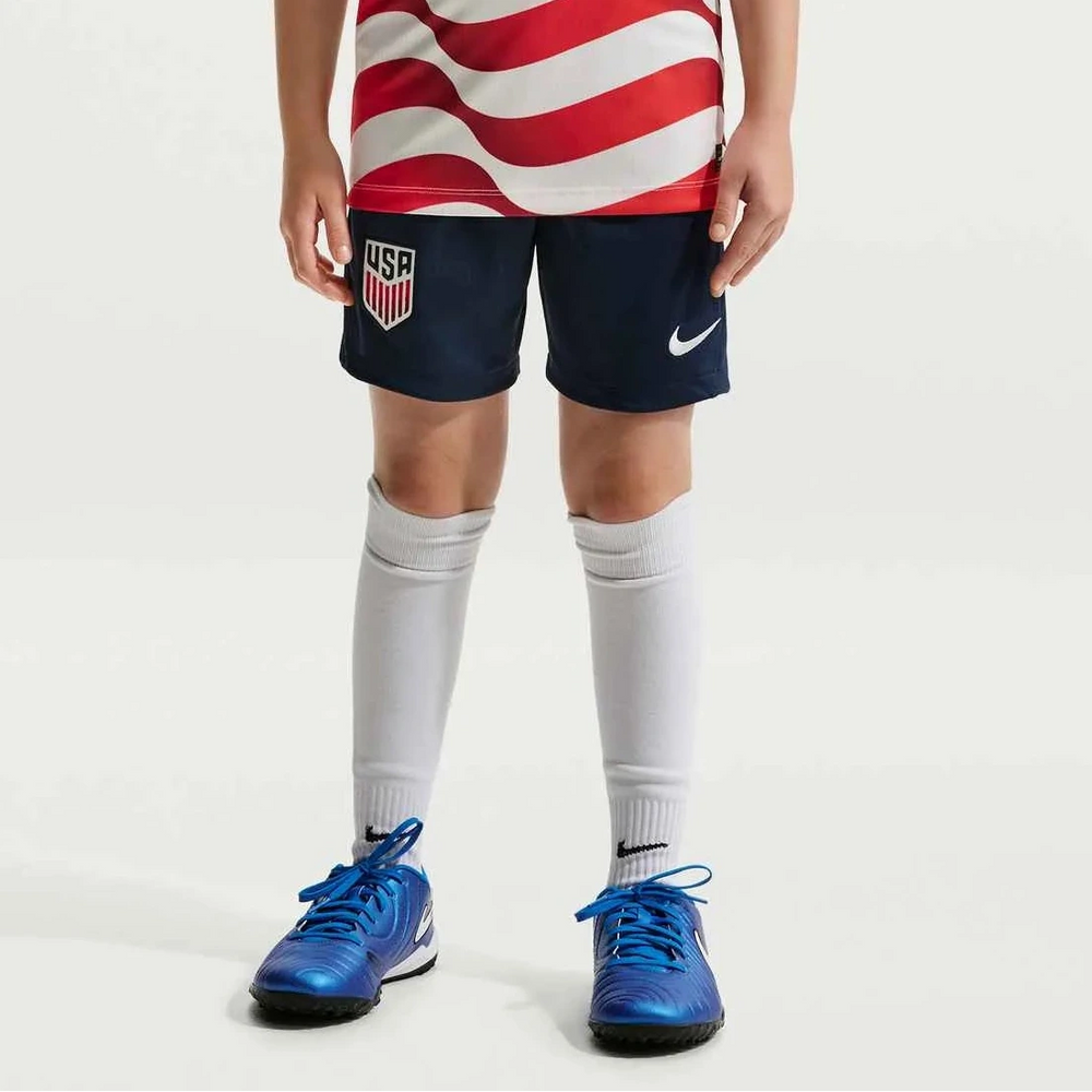 Nike 2026-27 USMNT Youth Stadium Home Shorts Midnight Navy/Sail