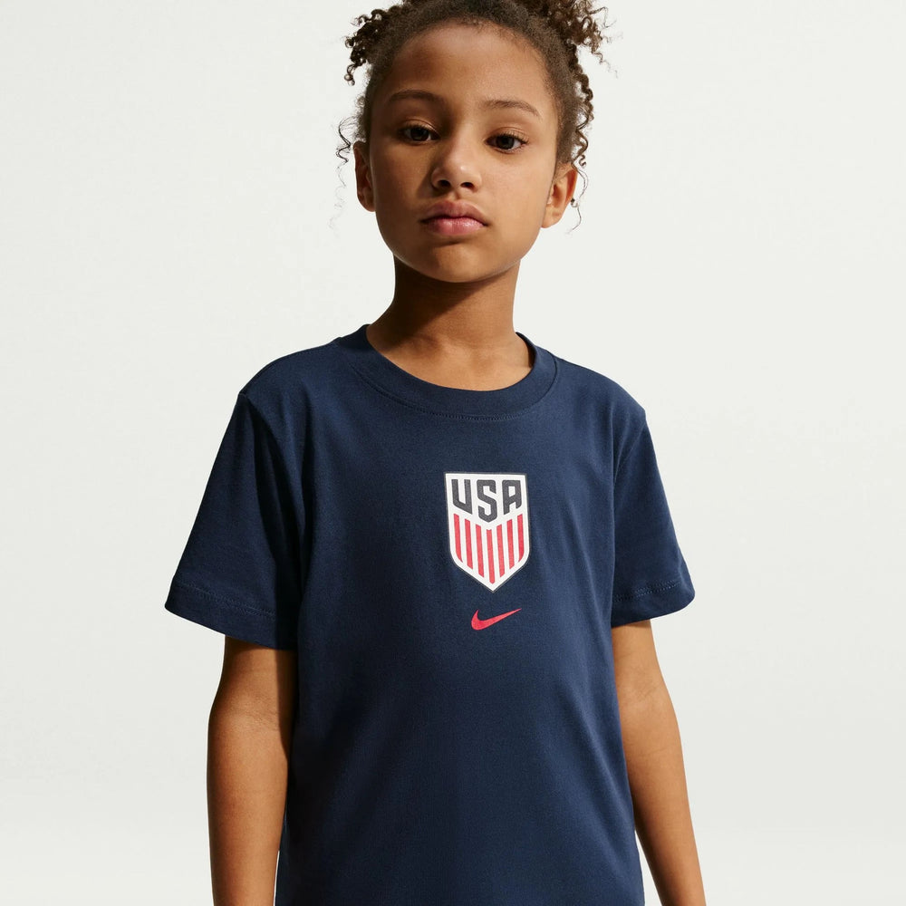 Nike 2026-27 USMNT Youth Crest Tee Midnight Navy