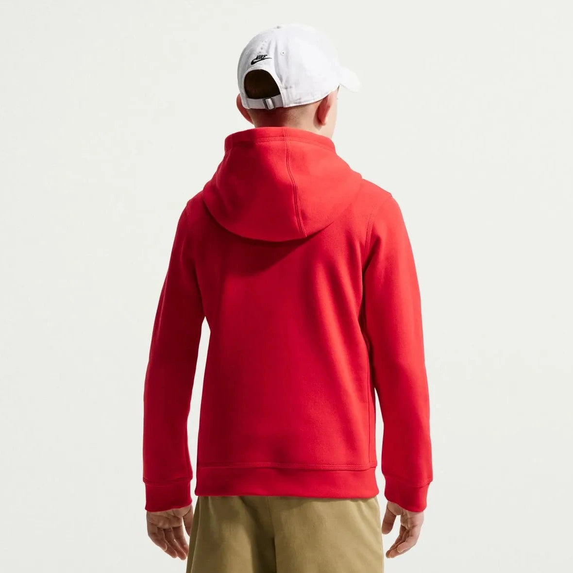Nike 2026-27 USMNT Youth Club Pullover Hoodie University Red/Sail