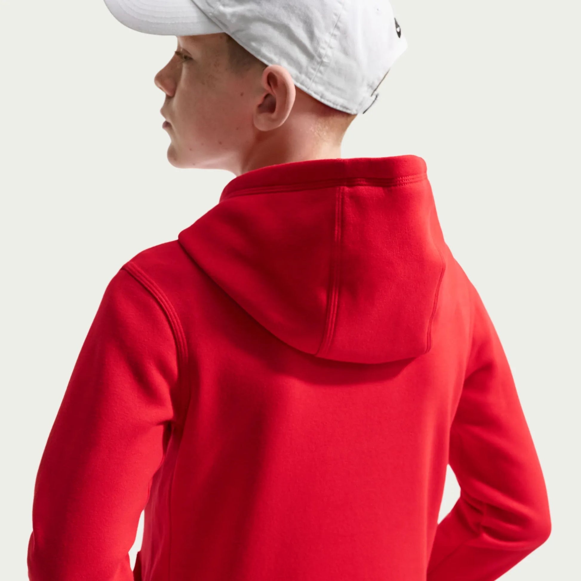 Nike 2026-27 USMNT Youth Club Pullover Hoodie University Red/Sail