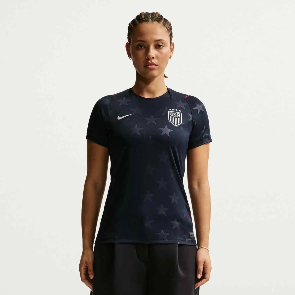 Nike 2026-27 USWNT Women's Stadium Away Soccer Jersey Dark Obsidian/Pure Platinum