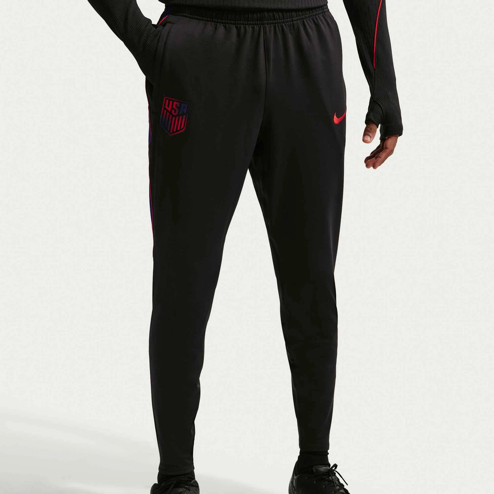Nike 2026-27 USMNT Men's Strike KPZ Pants Black/Deep Royal Blue/Challenge Red
