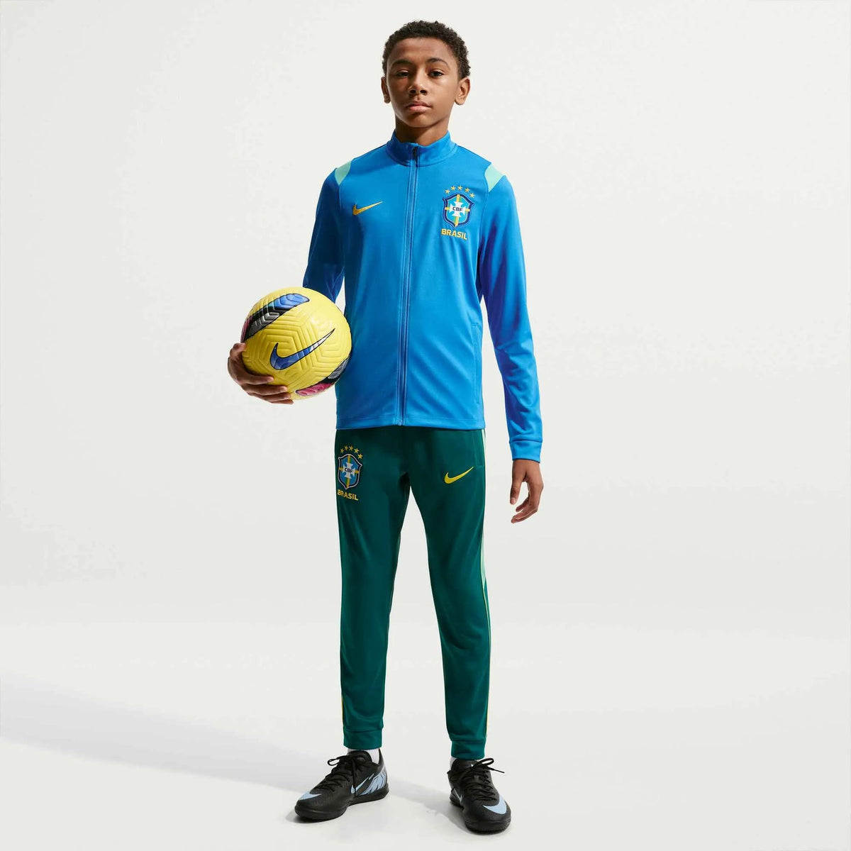 Nike 2026-27 Brazil Youth Academy Pro Track Suit LT Photo Blue/Geode Teal/Midwest Gold