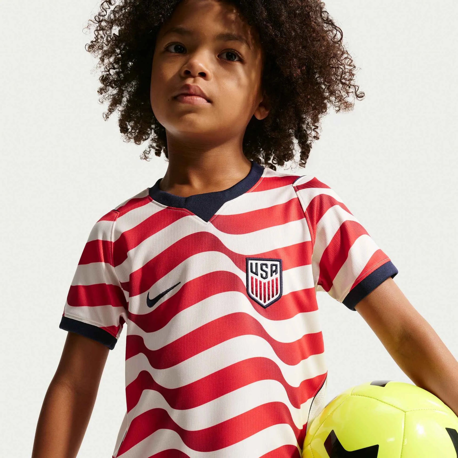 Nike 2026-27 USMNT Little Kid's Stadium Home Kit Sail/Midnight Navy/Midnight Navy