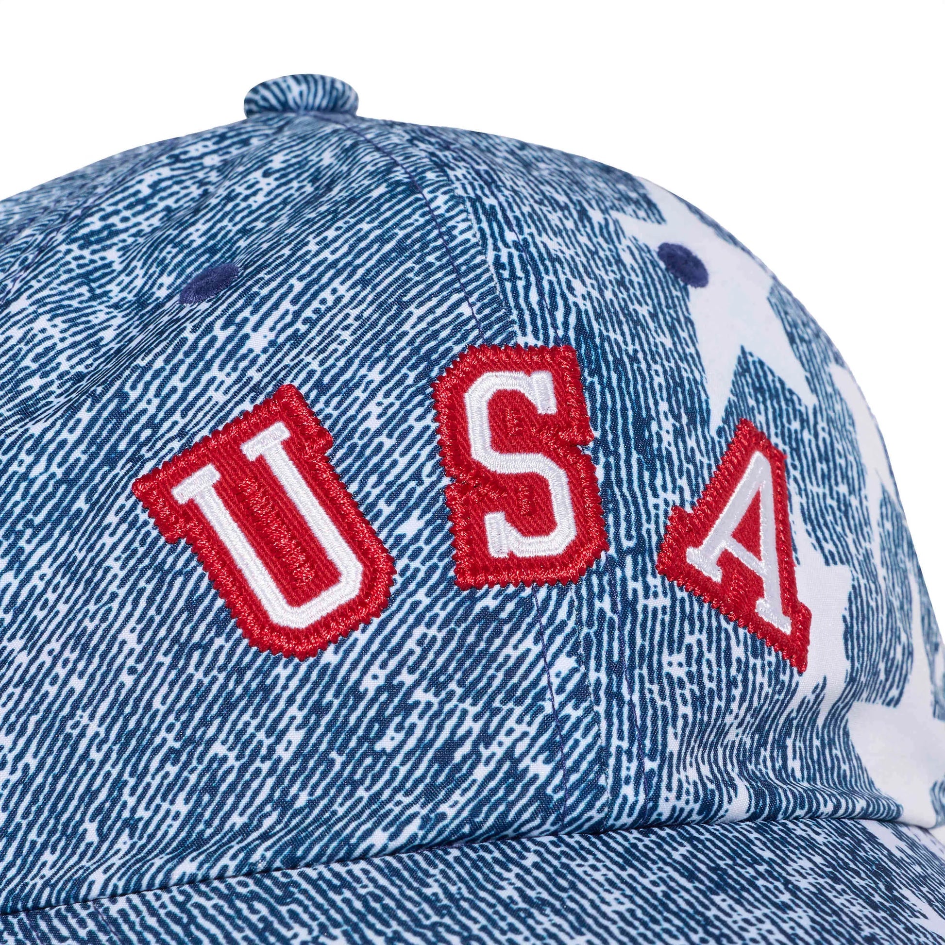 Adidas USA Denim Graphic Cap White / Dark Blue / Power Red
