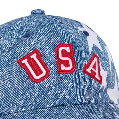 Adidas USA Denim Graphic Cap White / Dark Blue / Power Red