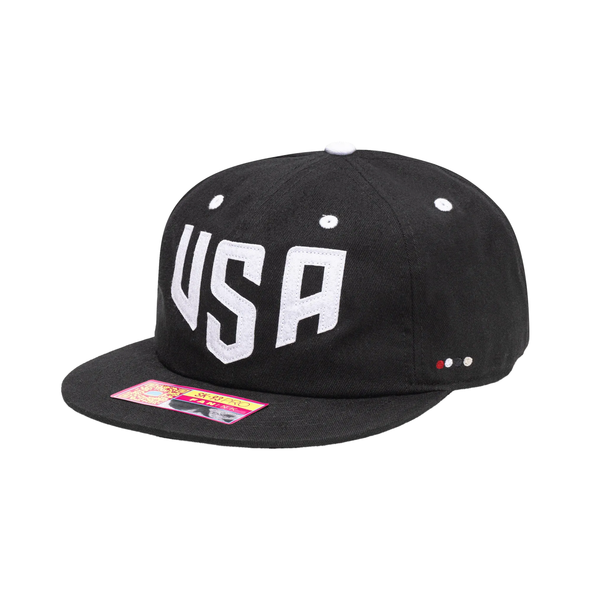 Fan Ink Collection USA Bankroll Snapback Hat Black