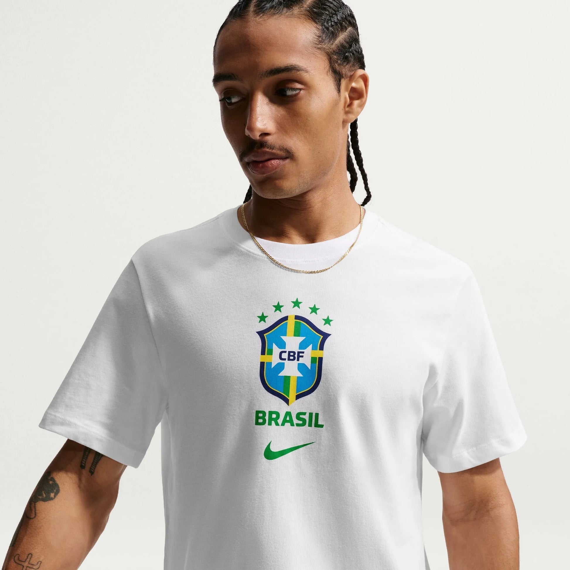 Nike 2026-27 Brazil Men's Crest Tee White