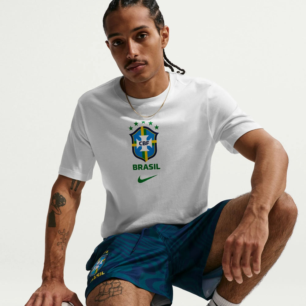 Nike 2026-27 Brazil Men's Crest Tee White