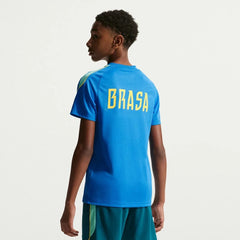 Nike 2026-27 Brazil Youth Strike Top Light Photo Blue/Light Menta/Midwest Gold