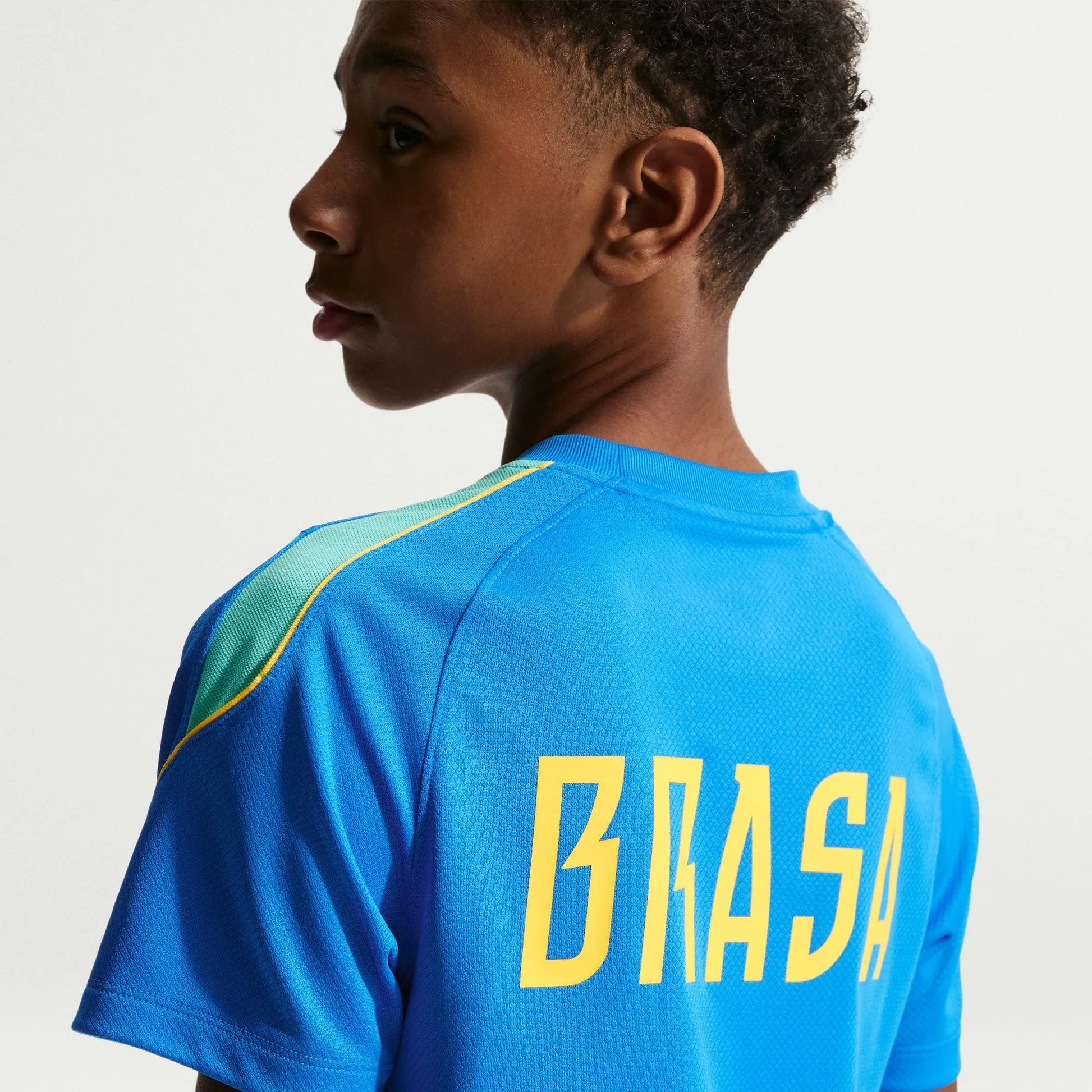 Nike 2026-27 Brazil Youth Strike Top Light Photo Blue/Light Menta/Midwest Gold