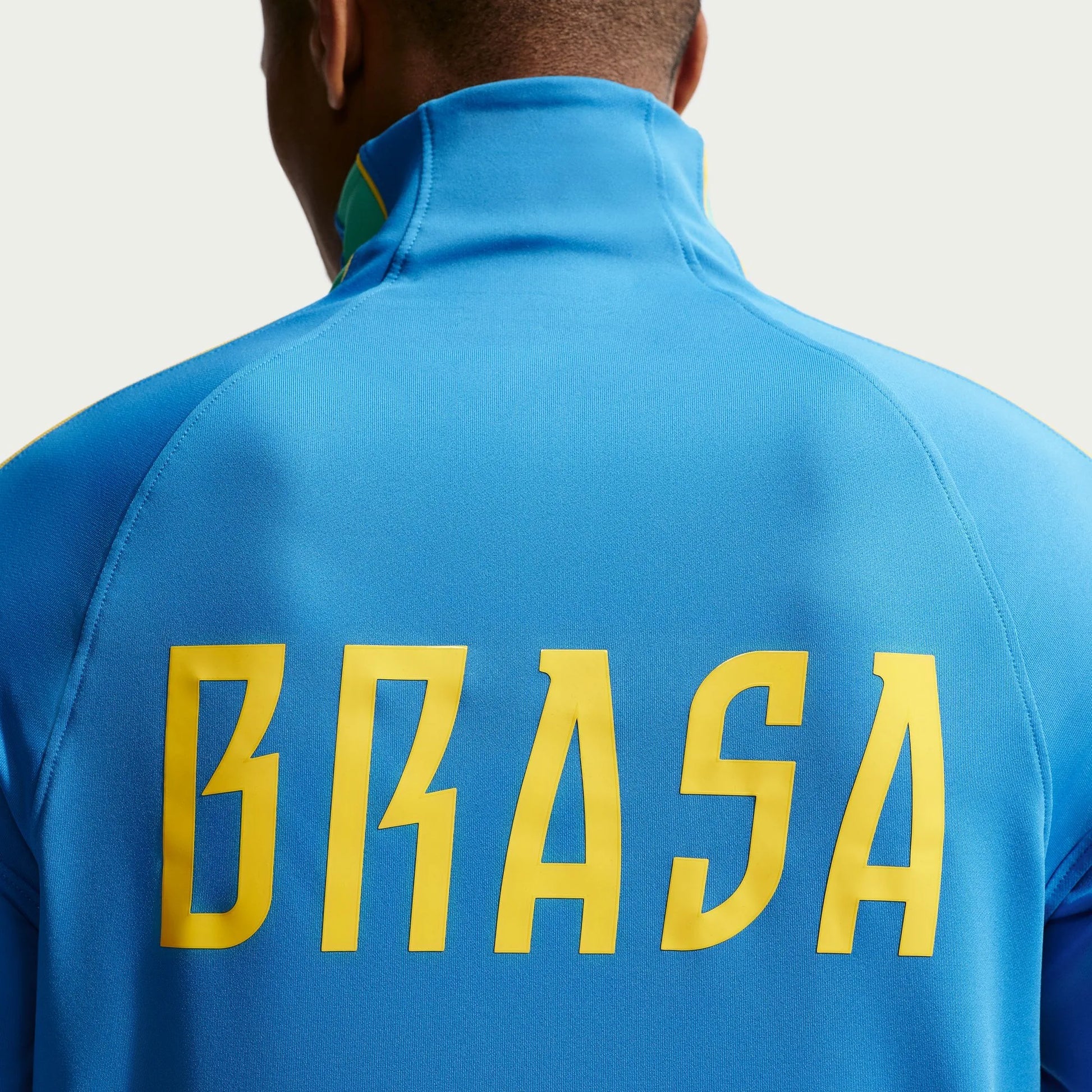 Nike 2026-27 Brazil Men's Strike Drill Top Light Photo Blue/Light Menta/Midwest Gold