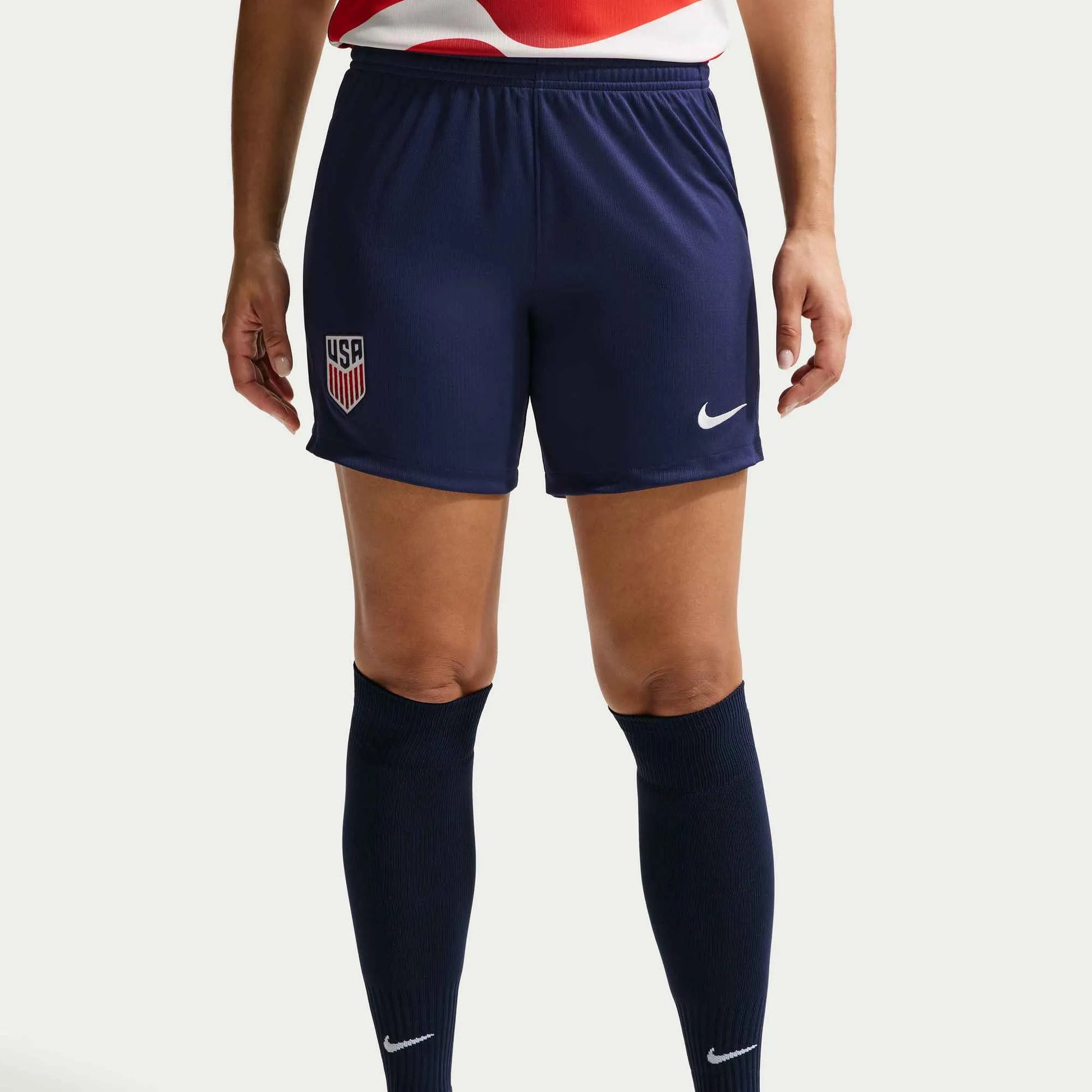 Nike 2026-27 USMNT Women's Stadium Home Shorts Midnight Navy/Sail