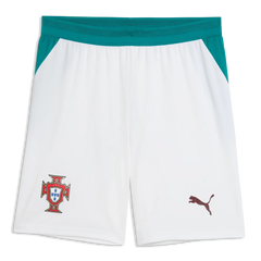 Puma 2026-27 Portugal Men's Stadium Away Shorts Puma White-Green Lagoon
