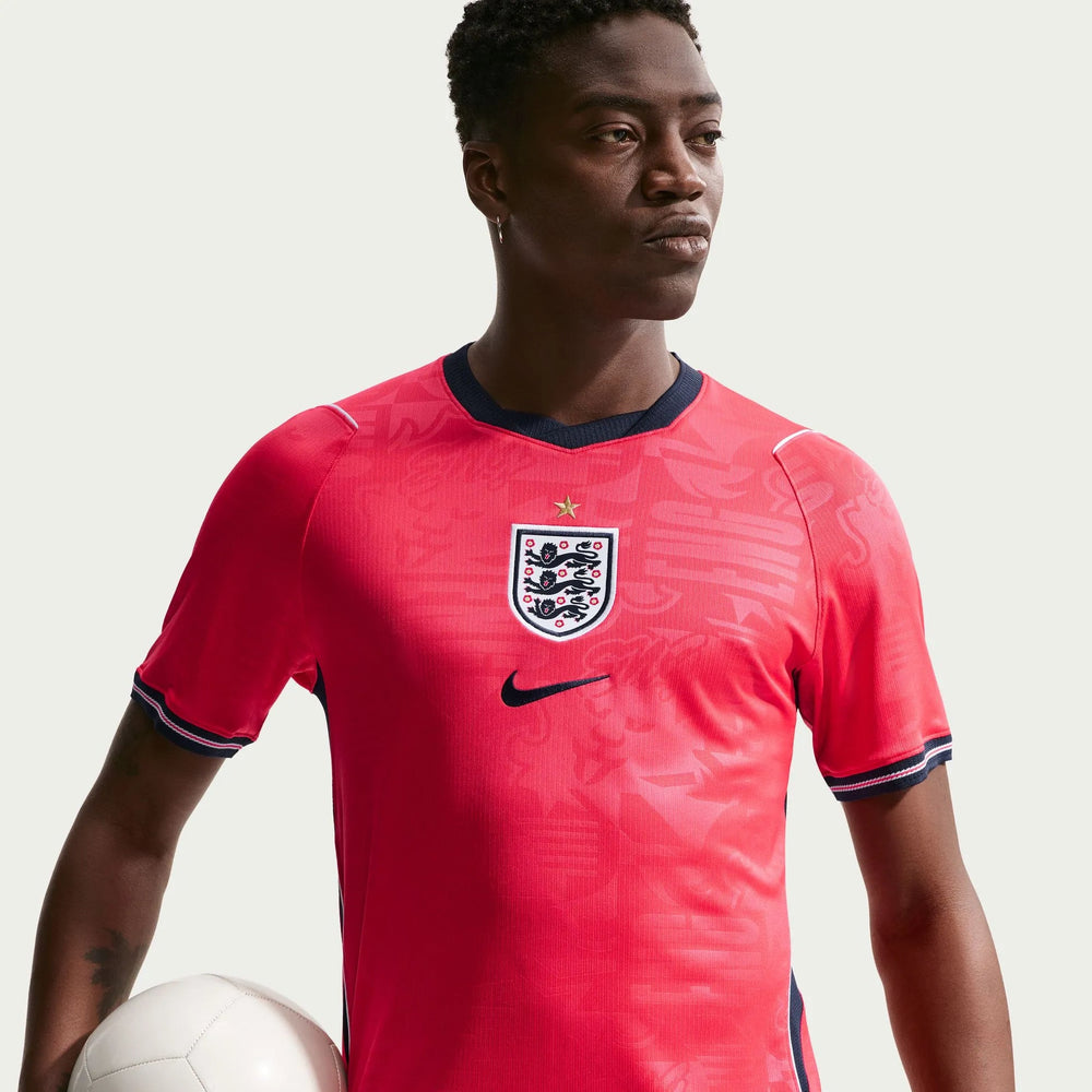 Nike 2026-27 England Men's Stadium Away Soccer Jersey Speed Red/Obsidian/White/Obsidian