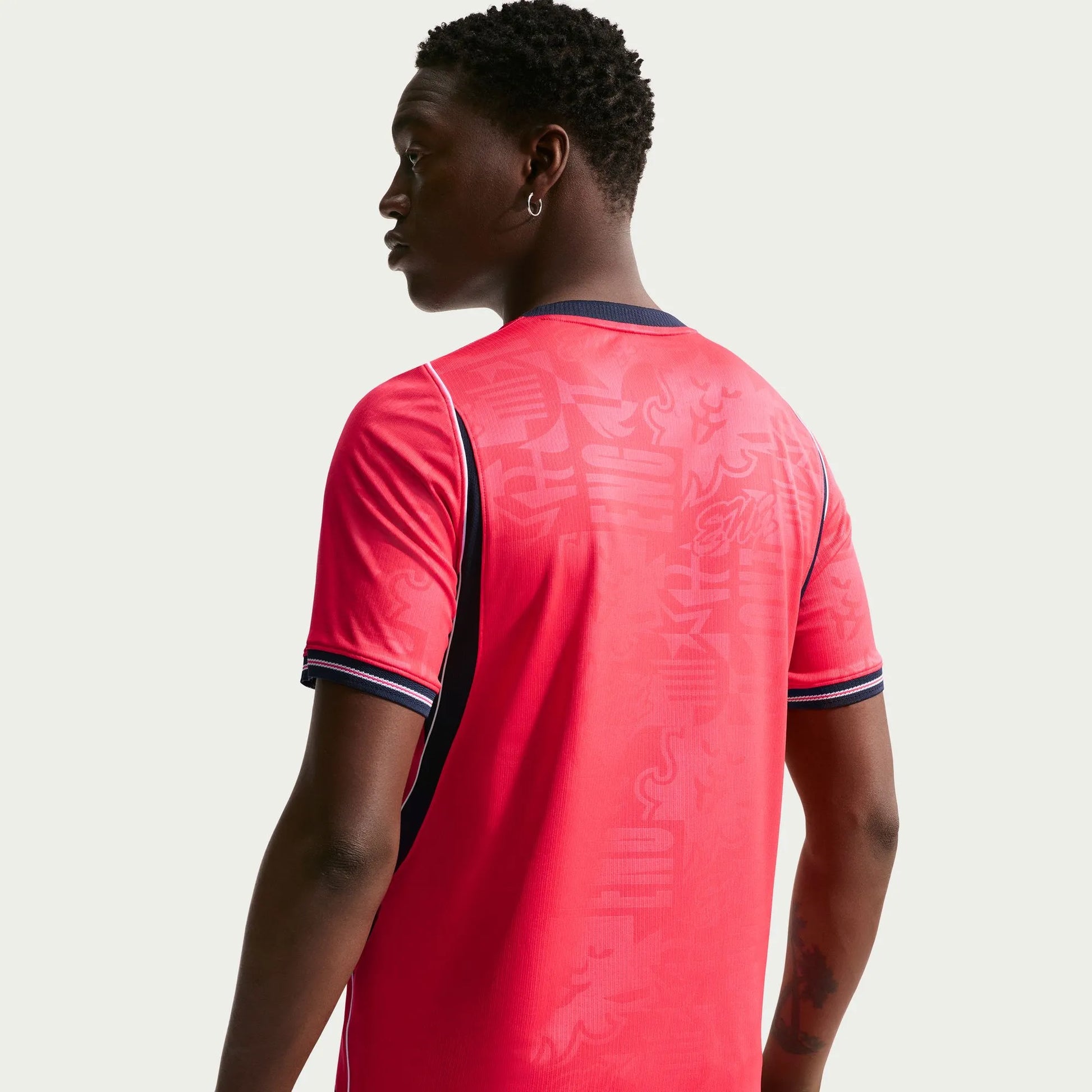 Nike 2026-27 England Men's Stadium Away Soccer Jersey Speed Red/Obsidian/White/Obsidian