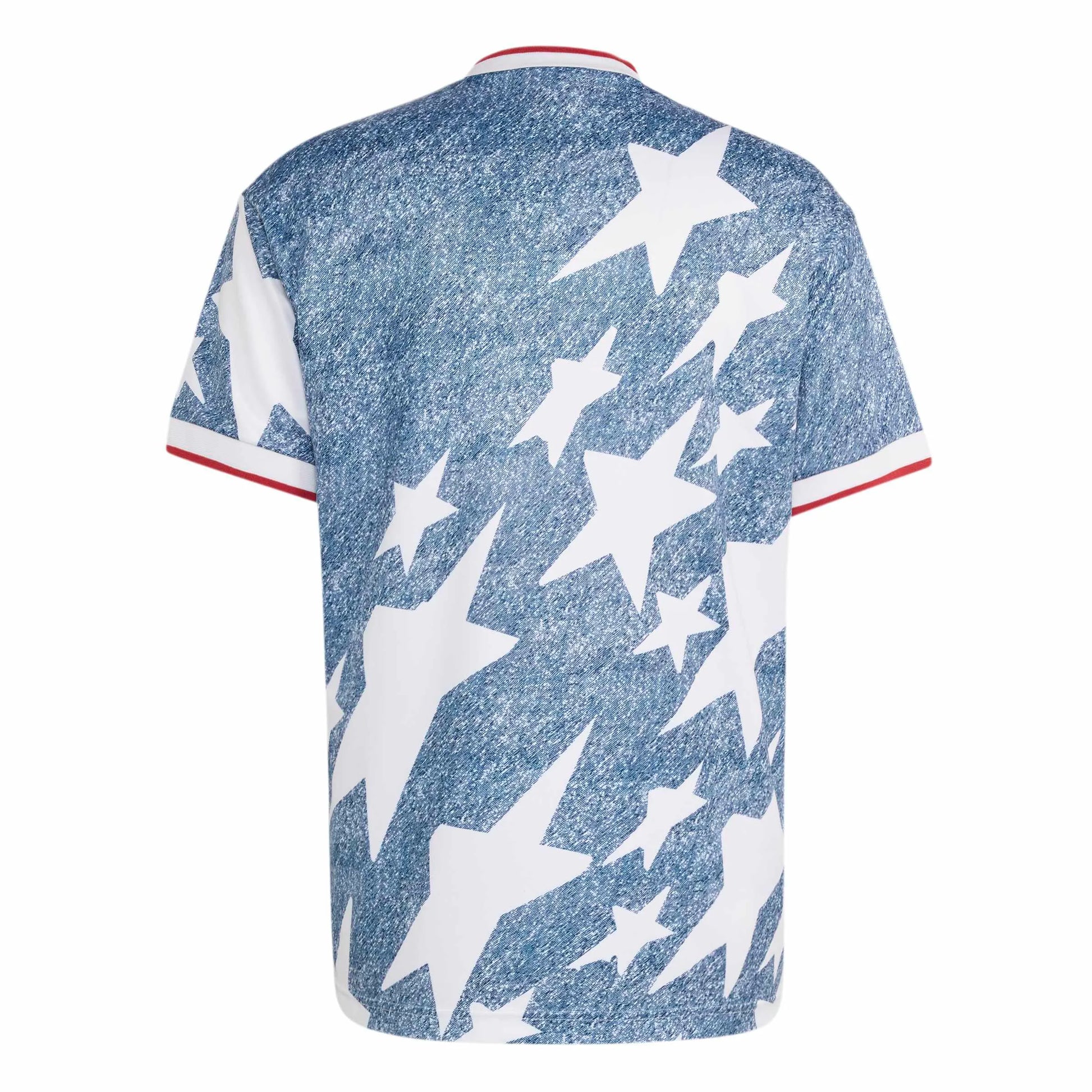 Adidas USA Men's Denim Graphic Jersey White / Dark Blue