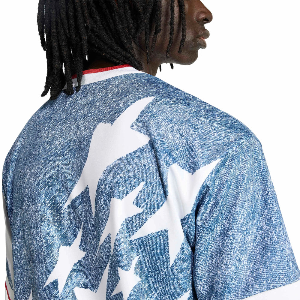 Adidas USA Men's Denim Graphic Jersey White / Dark Blue
