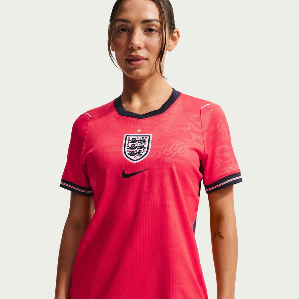 Nike 2026-27 England Women's Stadium Away Soccer Jersey Speed Red/Obsidian/White/Obsidian