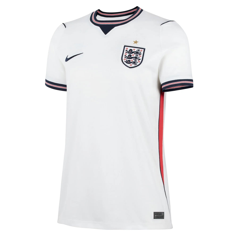 Nike 2026-27 England Women's Stadium Home Soccer Jersey White/Speed Red/Obsidian/Obsidian