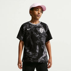 Nike 2026-27 England Youth All Over Print Tee Dark Steel Grey