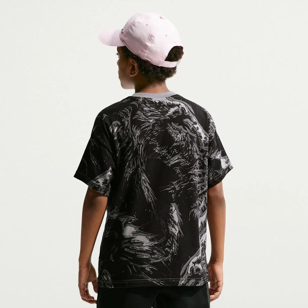 Nike 2026-27 England Youth All Over Print Tee Dark Steel Grey