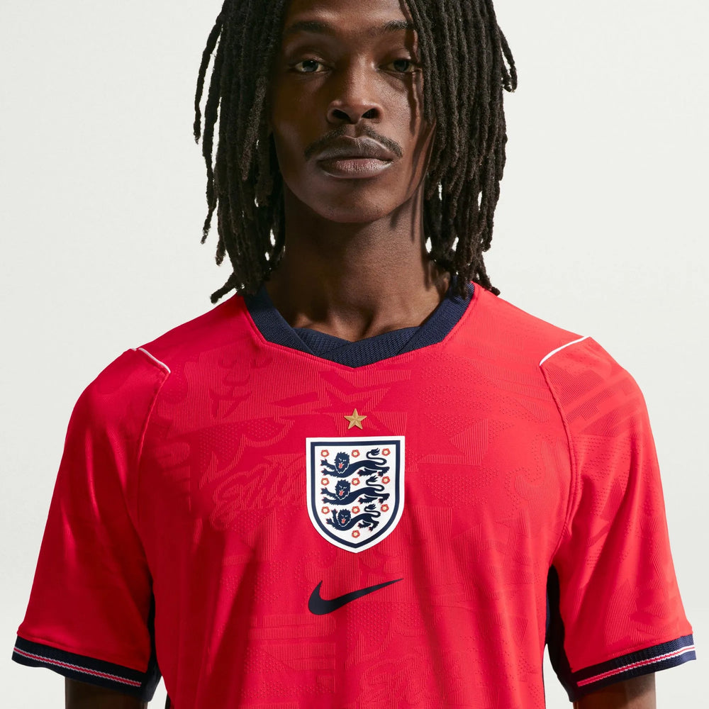 Nike 2026-27 England Men's Authentic Away Soccer Jersey Speed Red/Obsidian/White/Obsidian