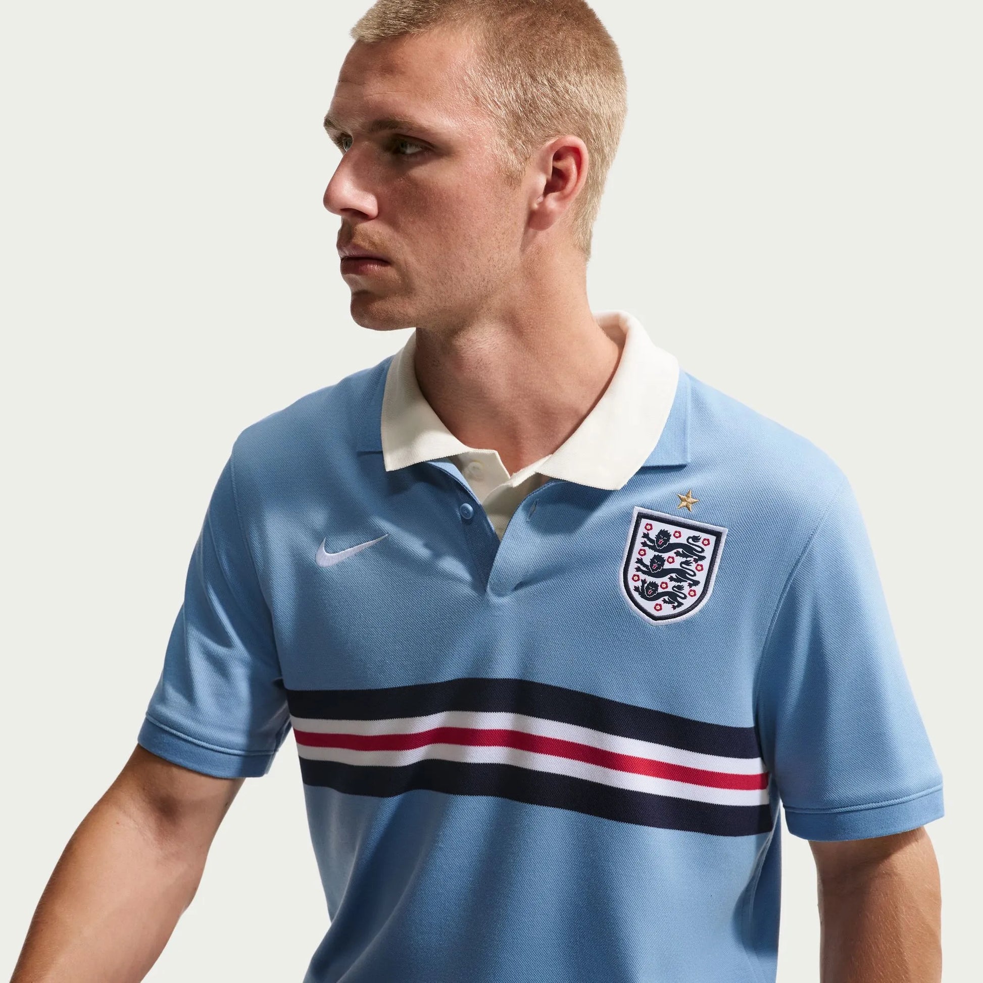Nike 2026-27 England Men's The Polo 2.0 Work Blue/White