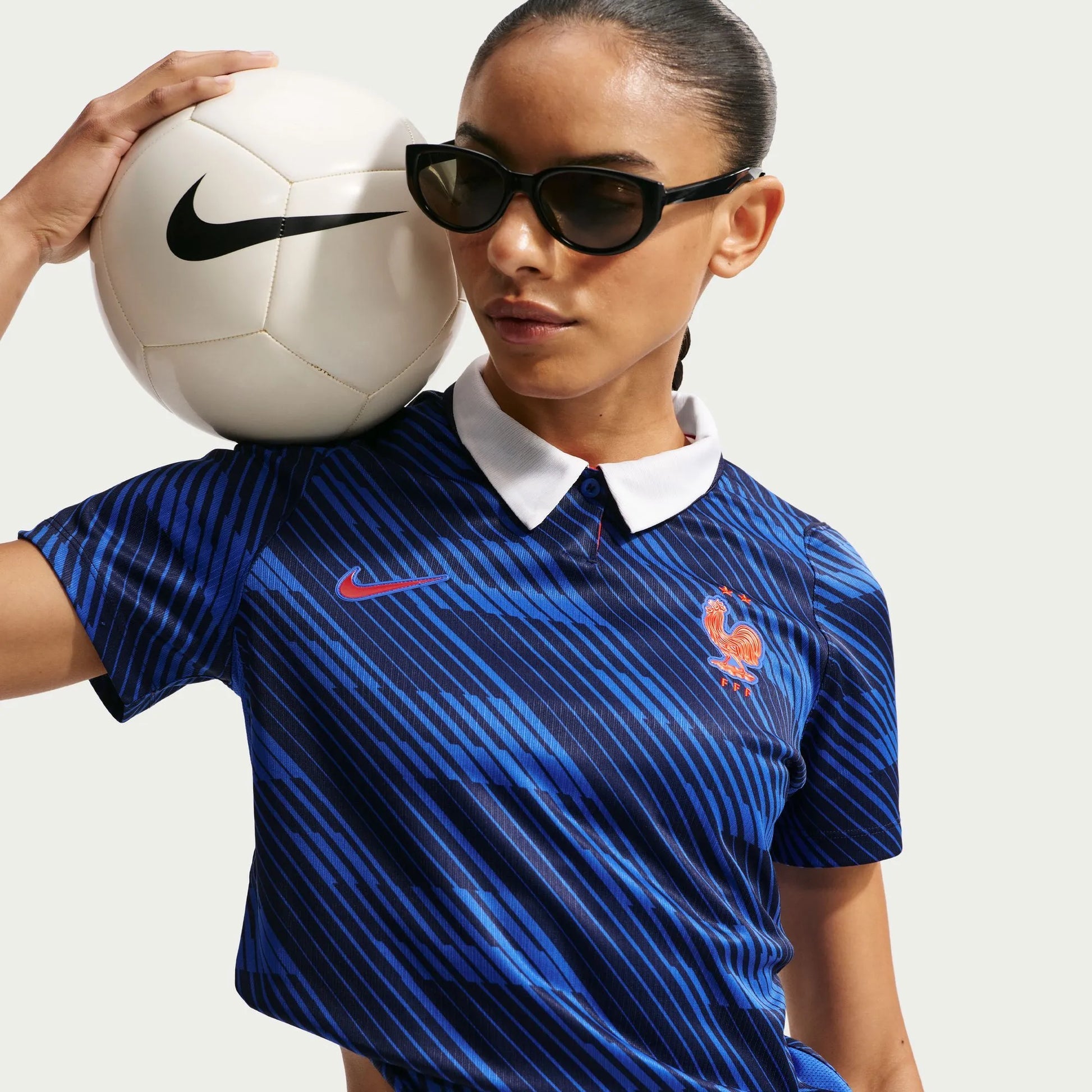 Nike 2026-27 France Women's Stadium Home Soccer Jersey Game Royal/Metallic Copper