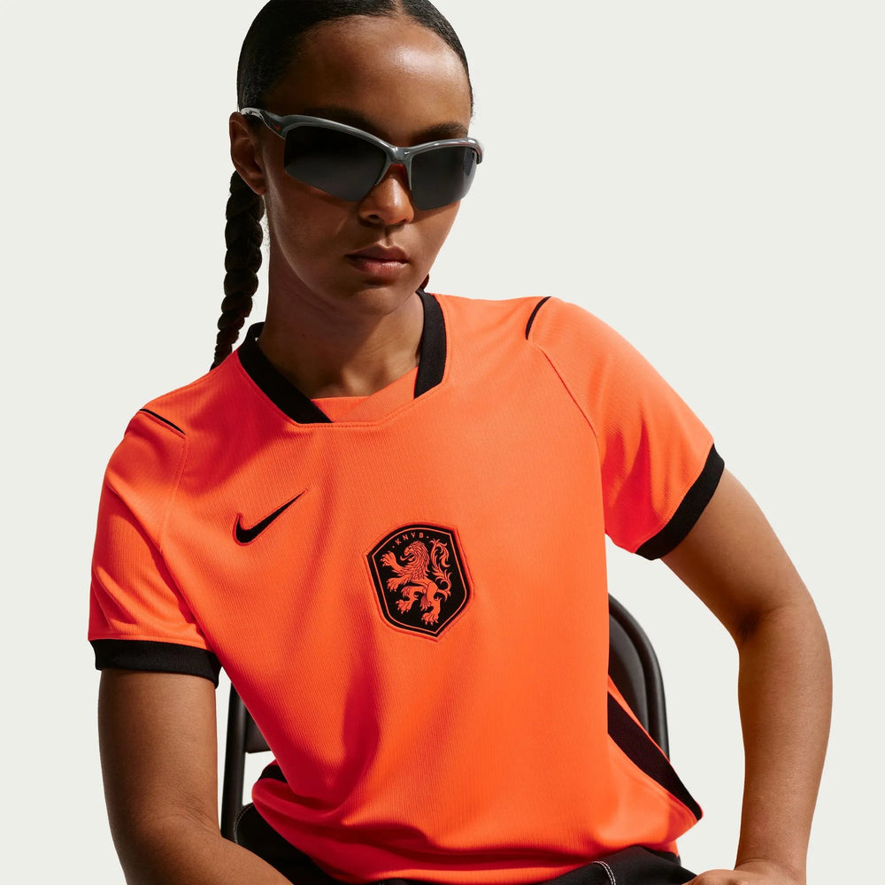Nike 2026-27 Netherlands Women's Stadium Home Soccer Jersey Hyper Crimson/Black