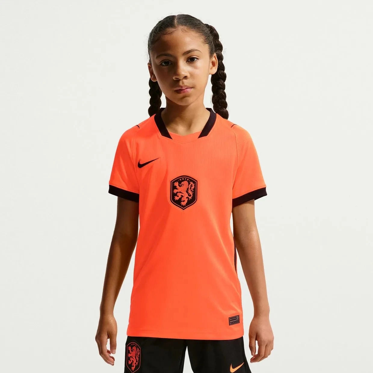 Nike 2026-27 Netherlands Youth Stadium Home Soccer Jersey Hyper Crimson/Black
