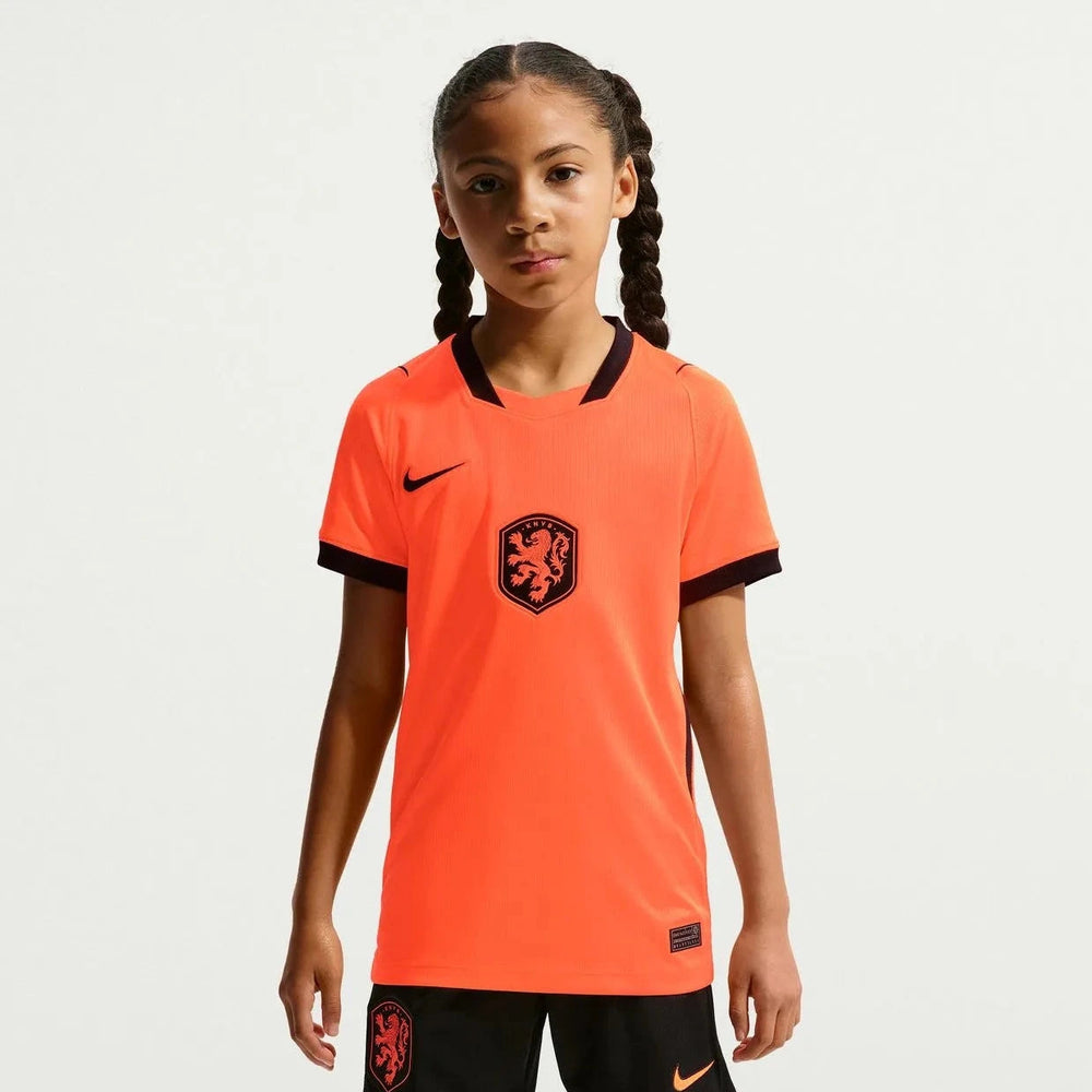 Nike 2026-27 Netherlands Youth Stadium Home Soccer Jersey Hyper Crimson/Black