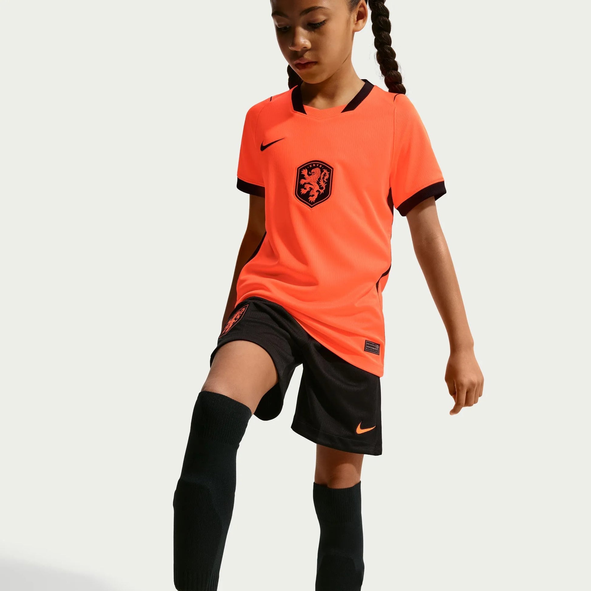 Nike 2026-27 Netherlands Youth Stadium Home Soccer Jersey Hyper Crimson/Black