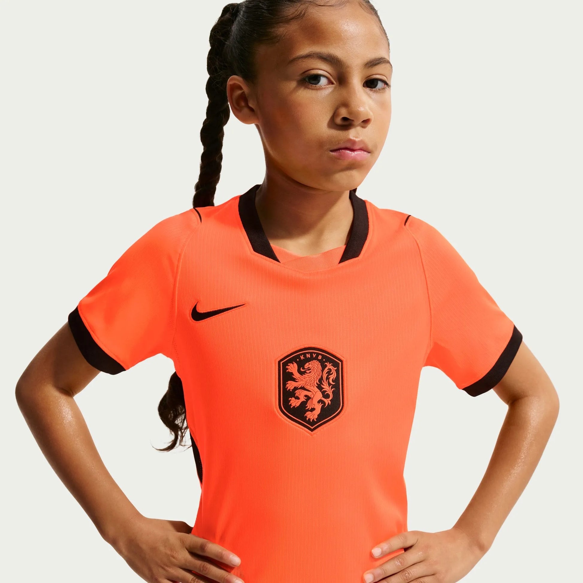 Nike 2026-27 Netherlands Youth Stadium Home Soccer Jersey Hyper Crimson/Black