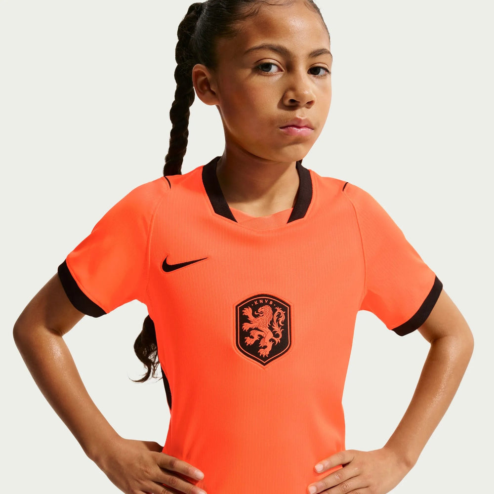 Nike 2026-27 Netherlands Youth Stadium Home Soccer Jersey Hyper Crimson/Black