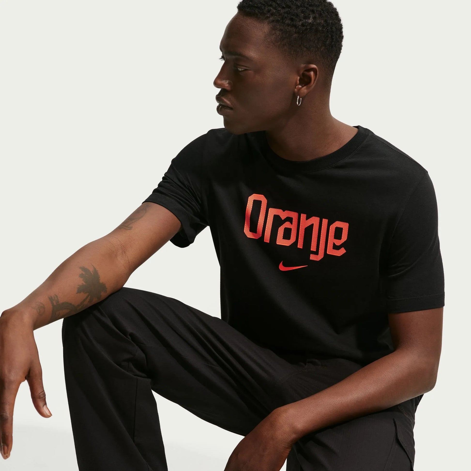 Nike 2026-27 Netherlands Men's Wordmark Tee Black